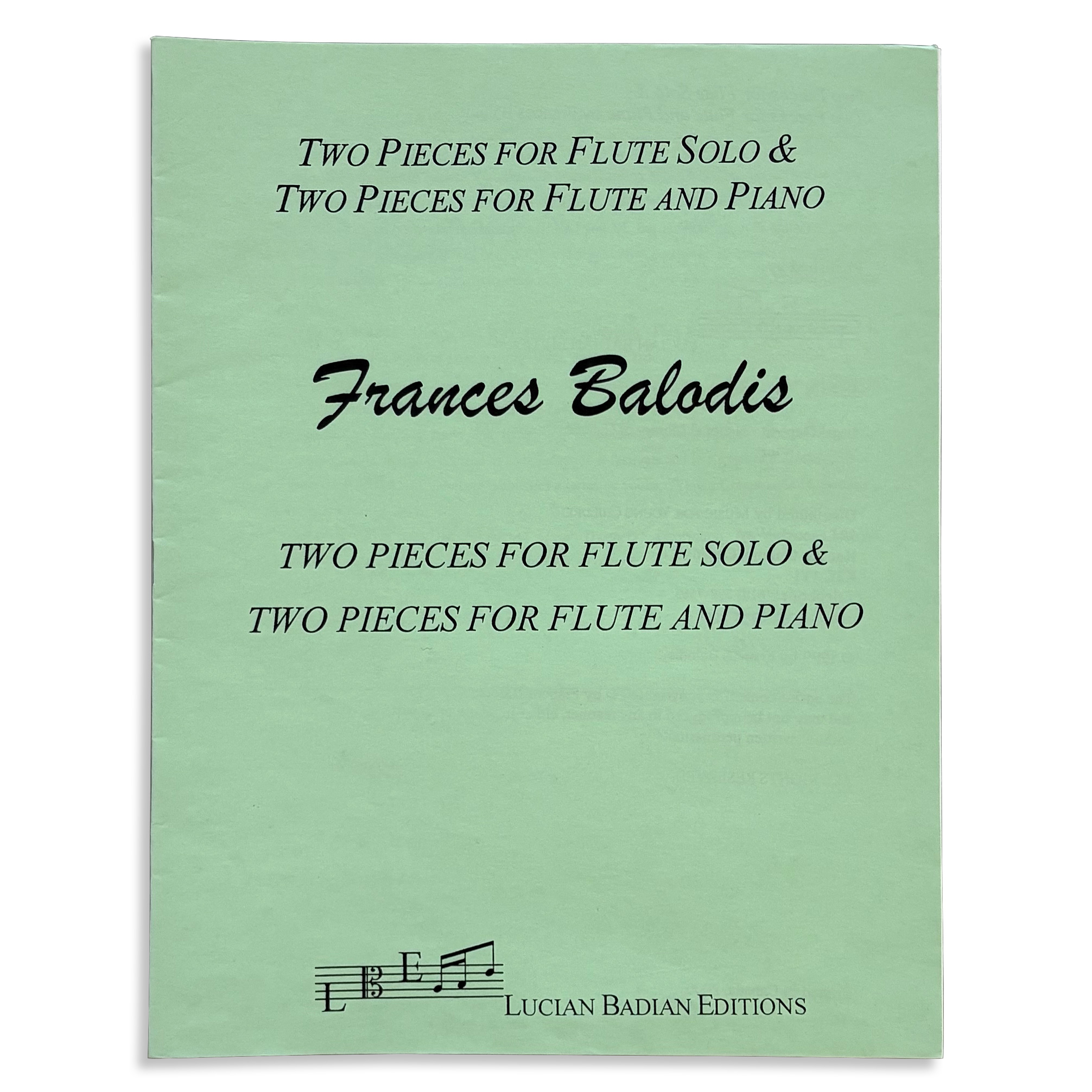 Sheet Music - 2 Pieces Flute & Piano