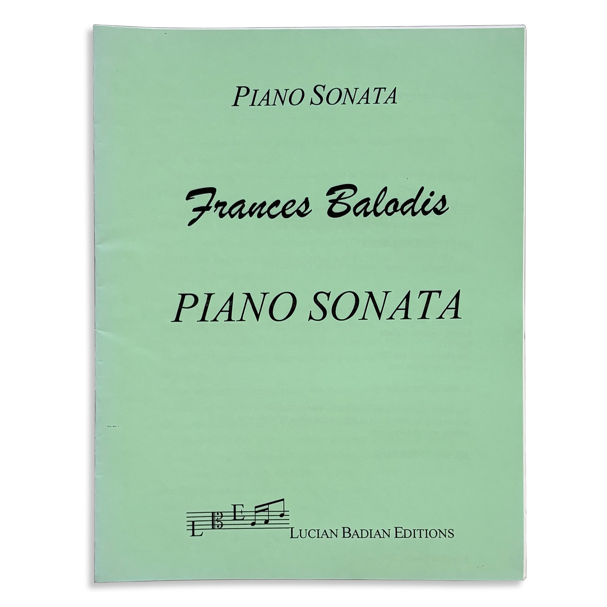 Sheet Music - Piano Sonata