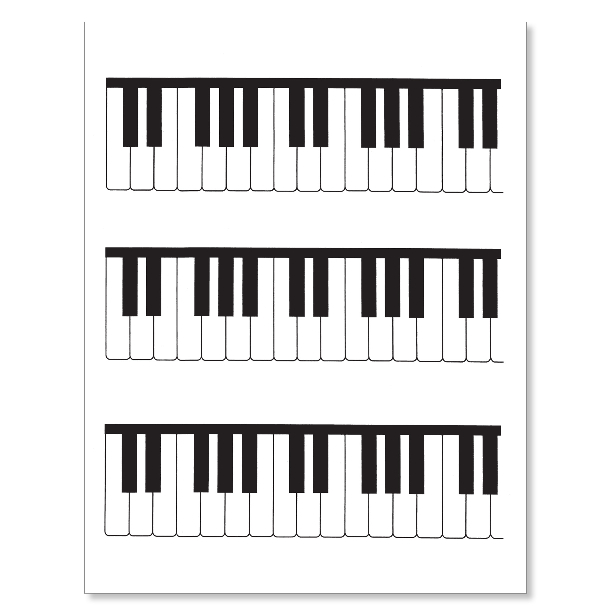 MYC Keyboard Pages - pack of 25