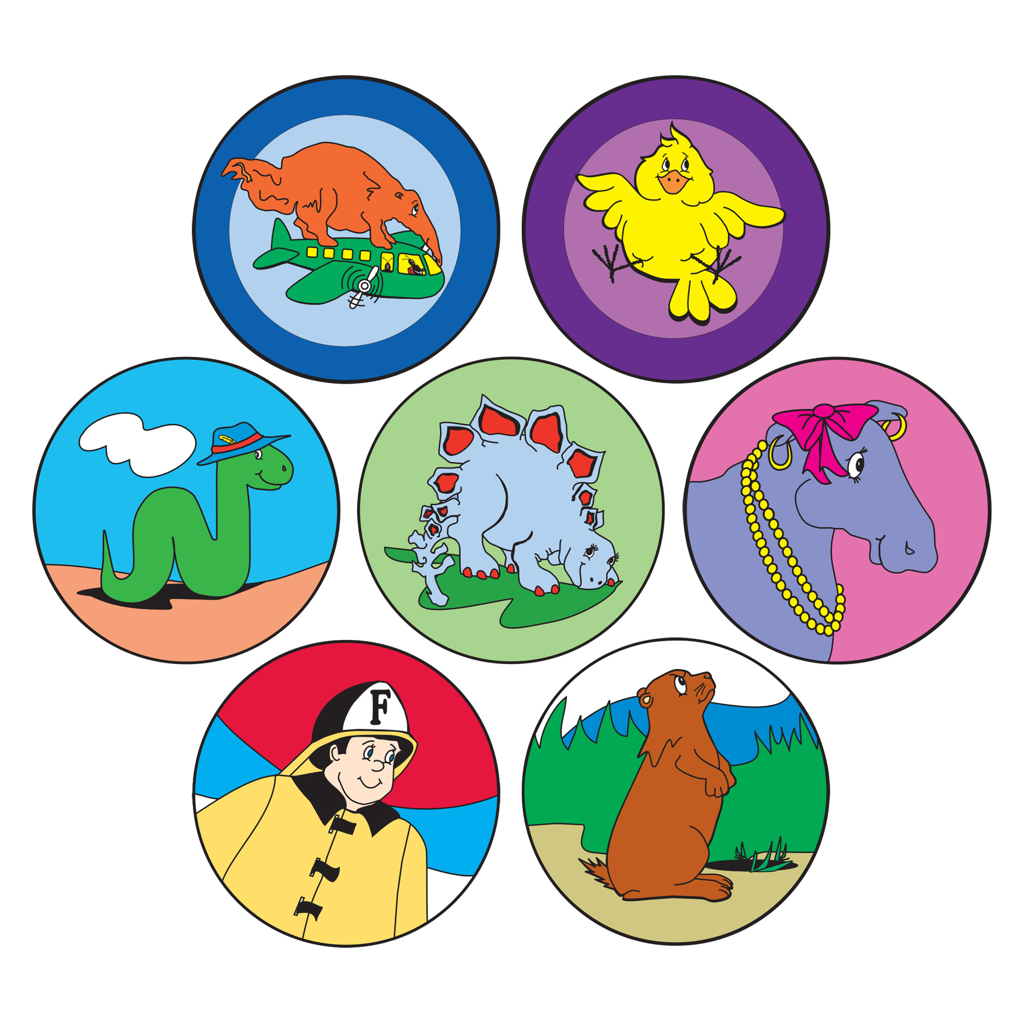 Sticker Set A-G