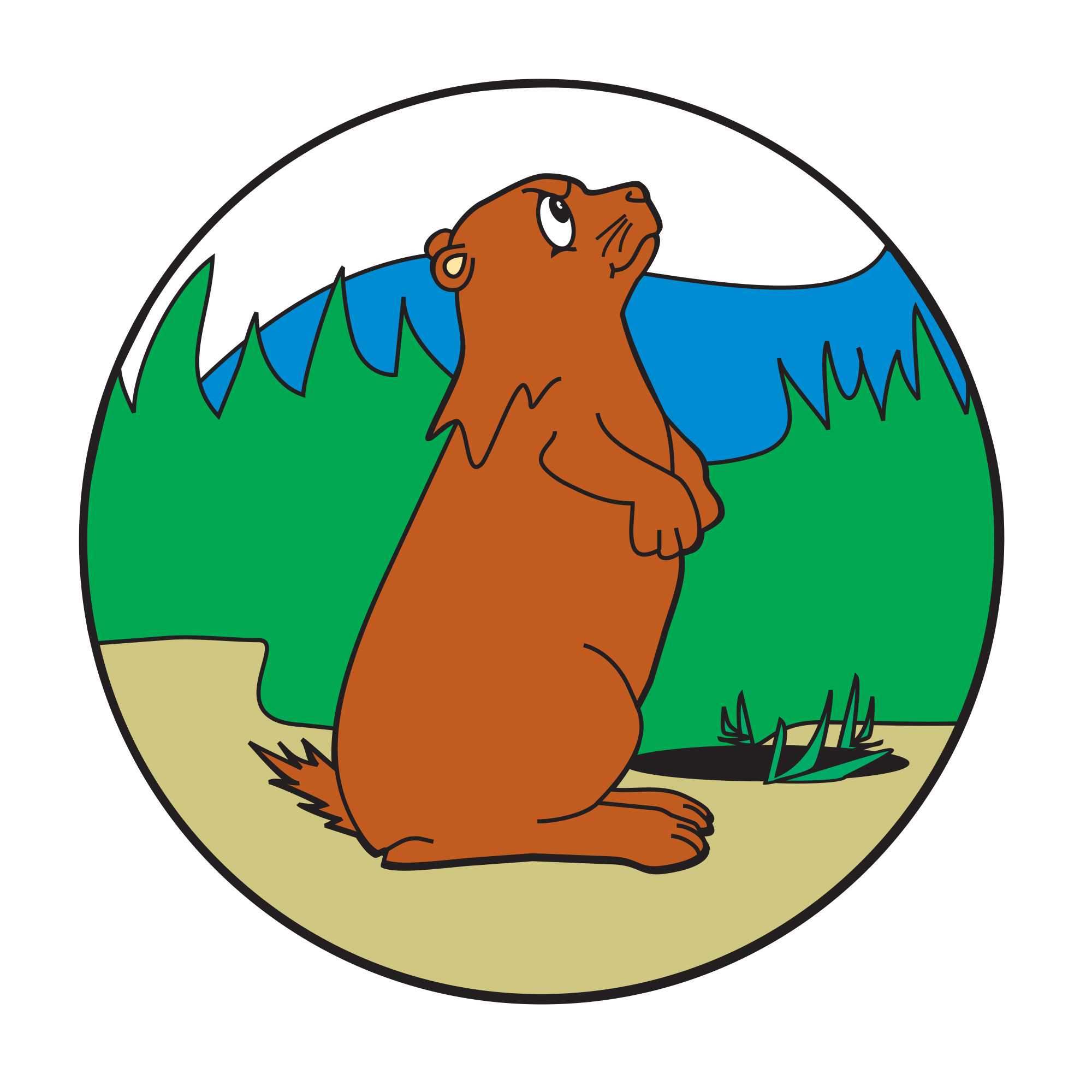Sticker - Grumpy Groundhog