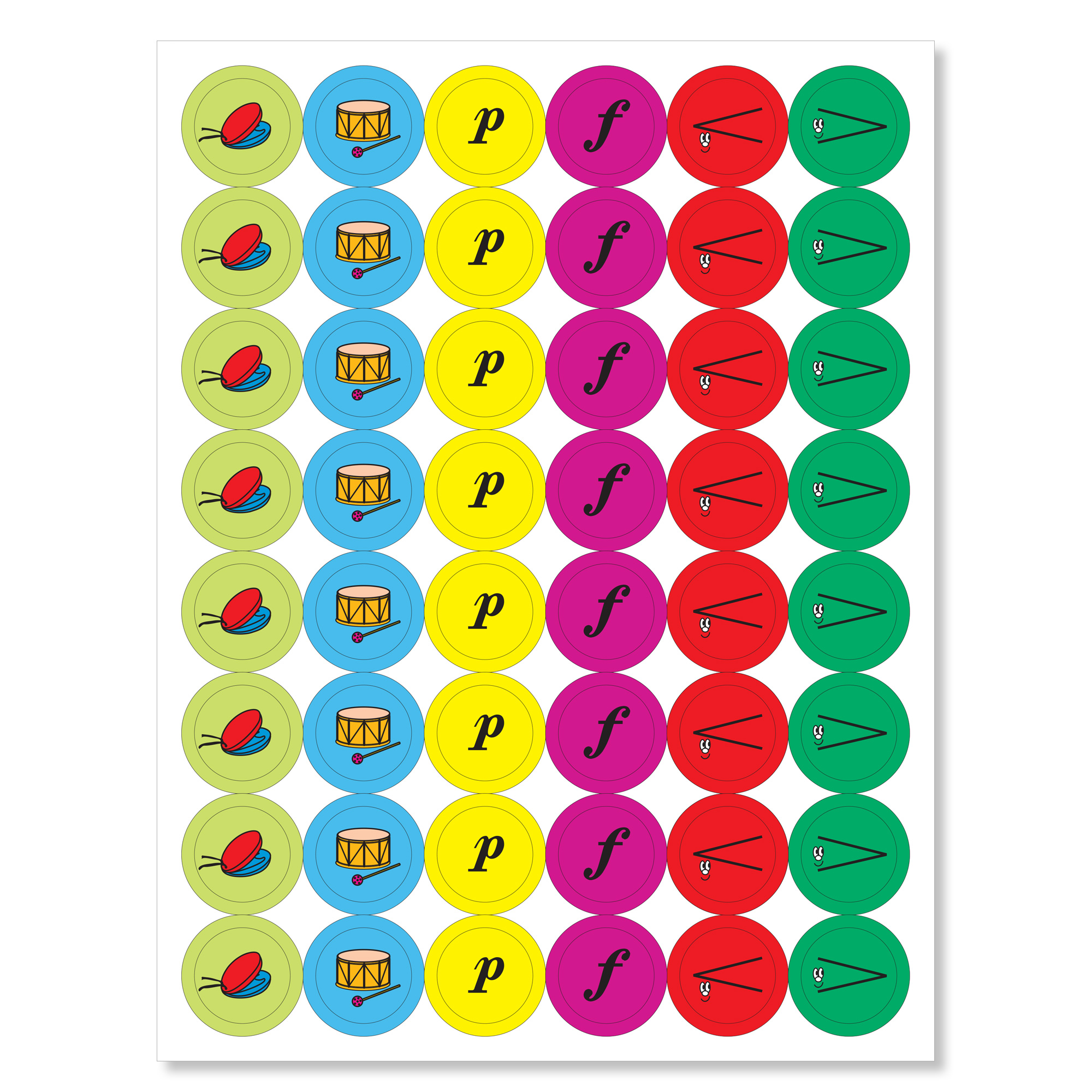 Sunrise Sticker Sheet - p&amp;f