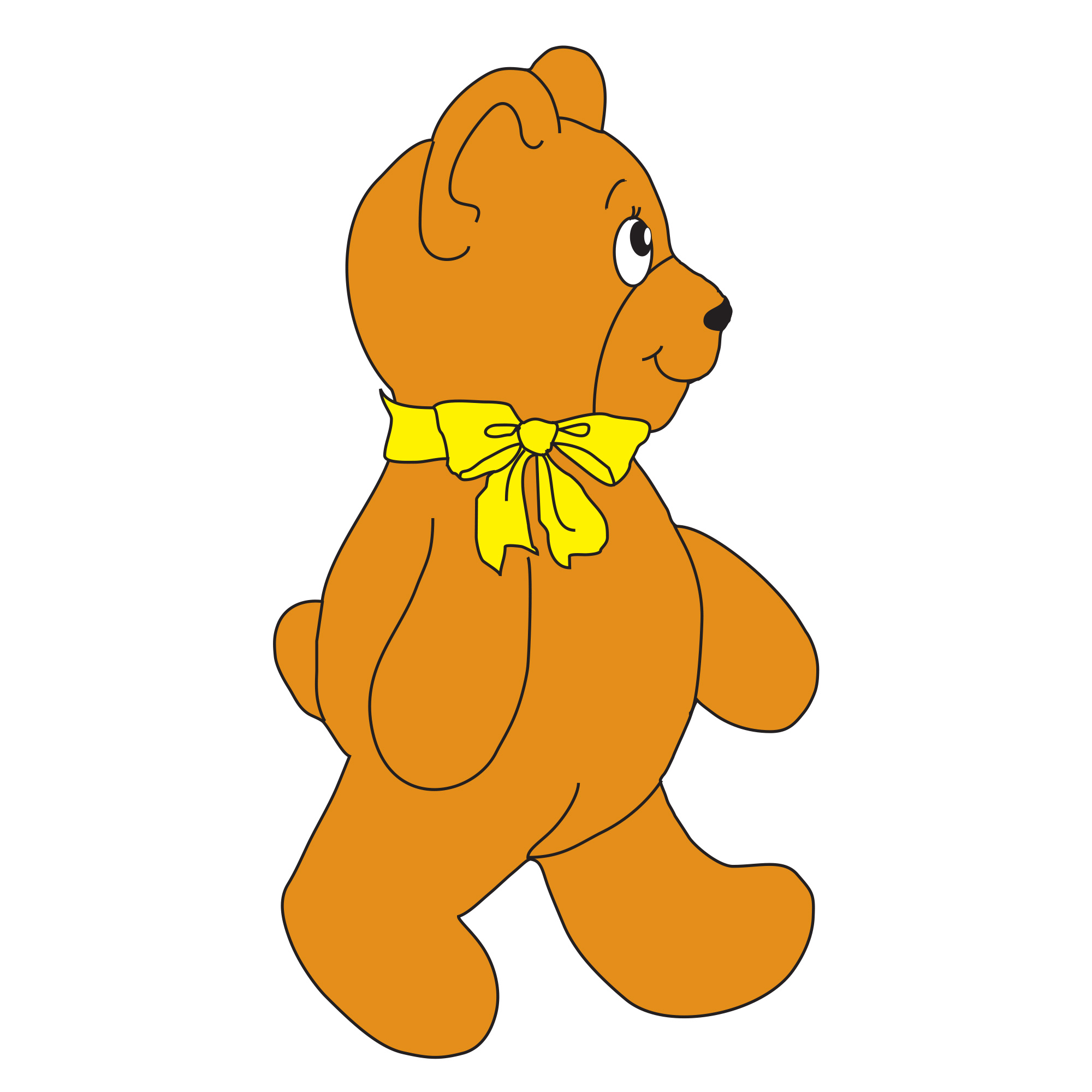 SR-Walking Bear Sticker
